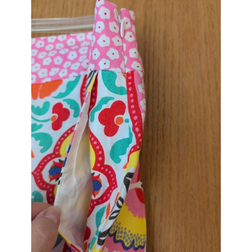 NWT BODEN 100%Linen Pants Wide Legs Floral Paisley Size 12 British Style $160 - Picture 3 of 14